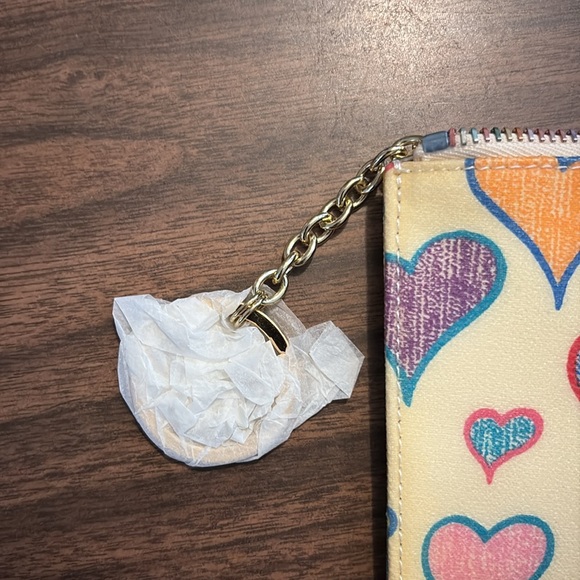 NEW Dooney & Bourke Vintage Rainbow Zipper Multicolor Wristlet NWOT - Picture 4 of 6